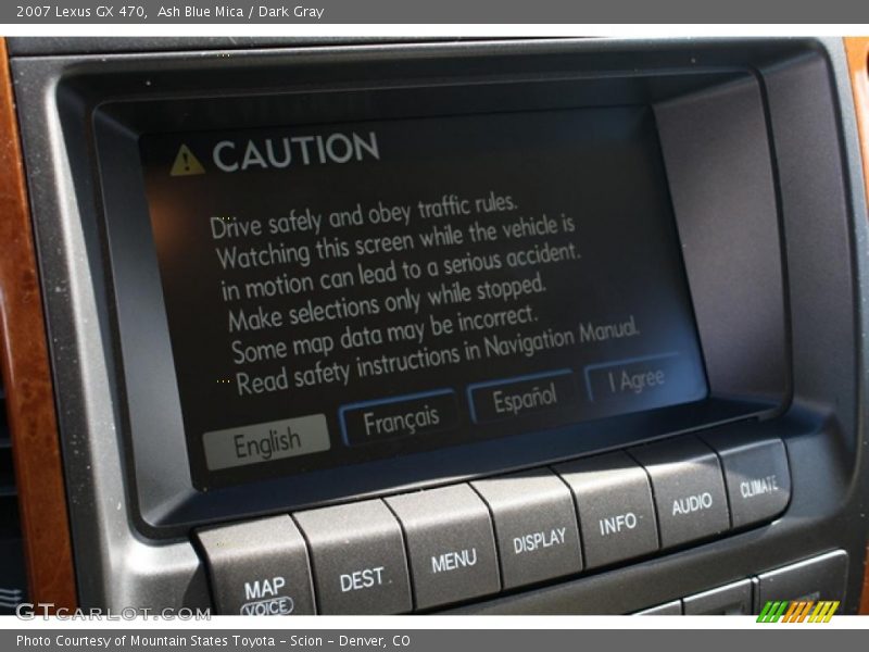 Ash Blue Mica / Dark Gray 2007 Lexus GX 470