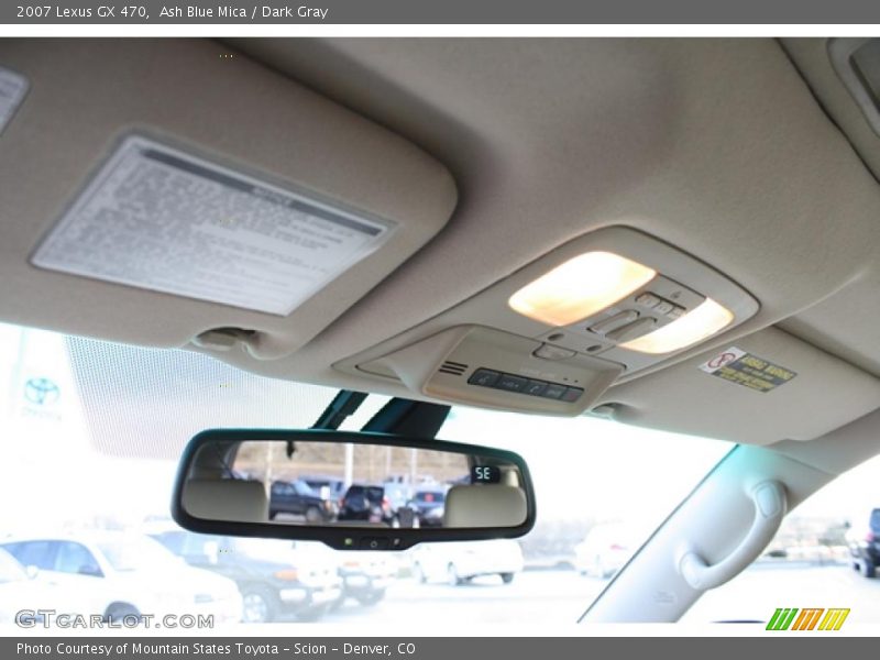 Ash Blue Mica / Dark Gray 2007 Lexus GX 470