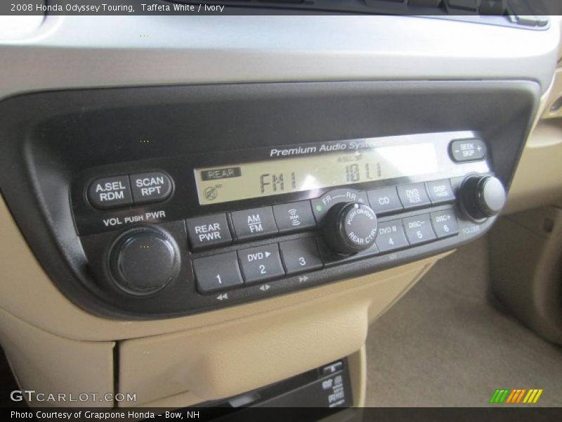 Controls of 2008 Odyssey Touring