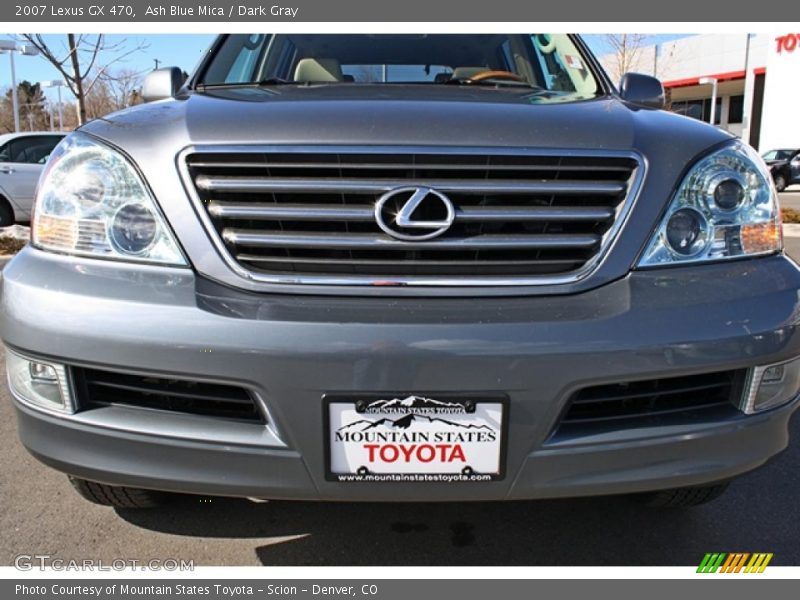 Ash Blue Mica / Dark Gray 2007 Lexus GX 470