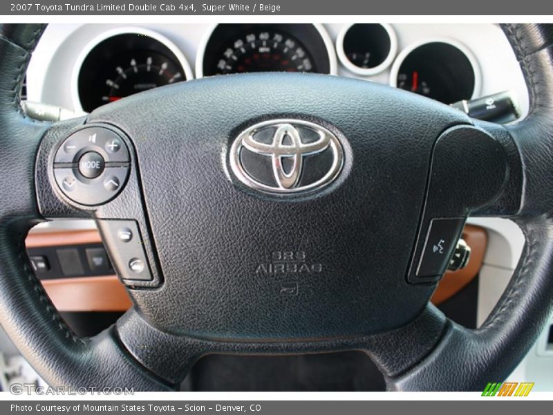 Super White / Beige 2007 Toyota Tundra Limited Double Cab 4x4