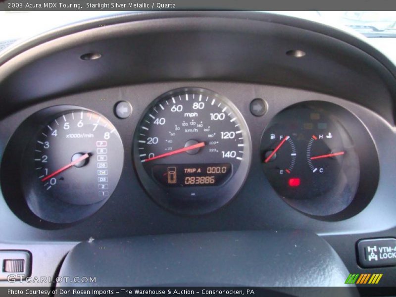 Starlight Silver Metallic / Quartz 2003 Acura MDX Touring
