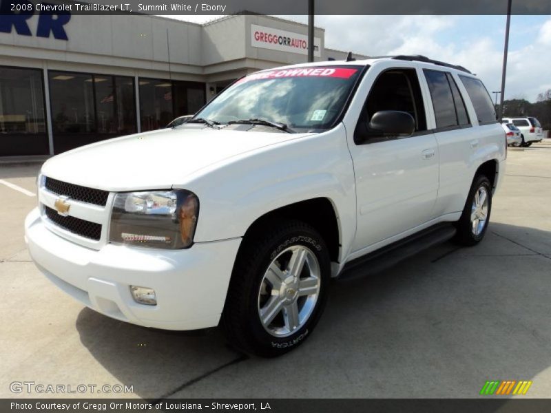 Summit White / Ebony 2008 Chevrolet TrailBlazer LT