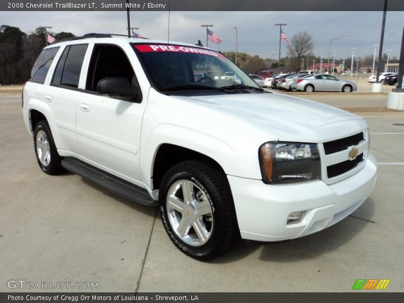 Summit White / Ebony 2008 Chevrolet TrailBlazer LT