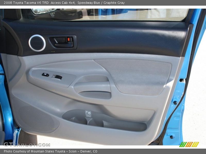 Speedway Blue / Graphite Gray 2008 Toyota Tacoma V6 TRD  Access Cab 4x4