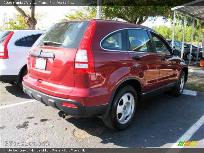 Tango Red Pearl / Gray 2008 Honda CR-V LX