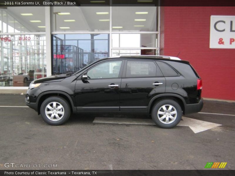 Ebony Black / Black 2011 Kia Sorento LX