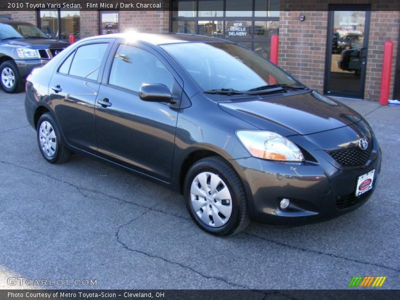 Flint Mica / Dark Charcoal 2010 Toyota Yaris Sedan