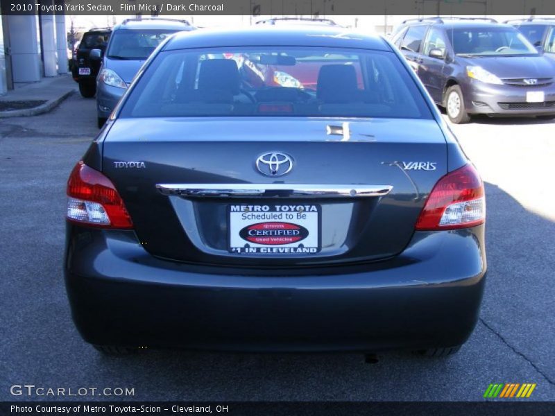 Flint Mica / Dark Charcoal 2010 Toyota Yaris Sedan