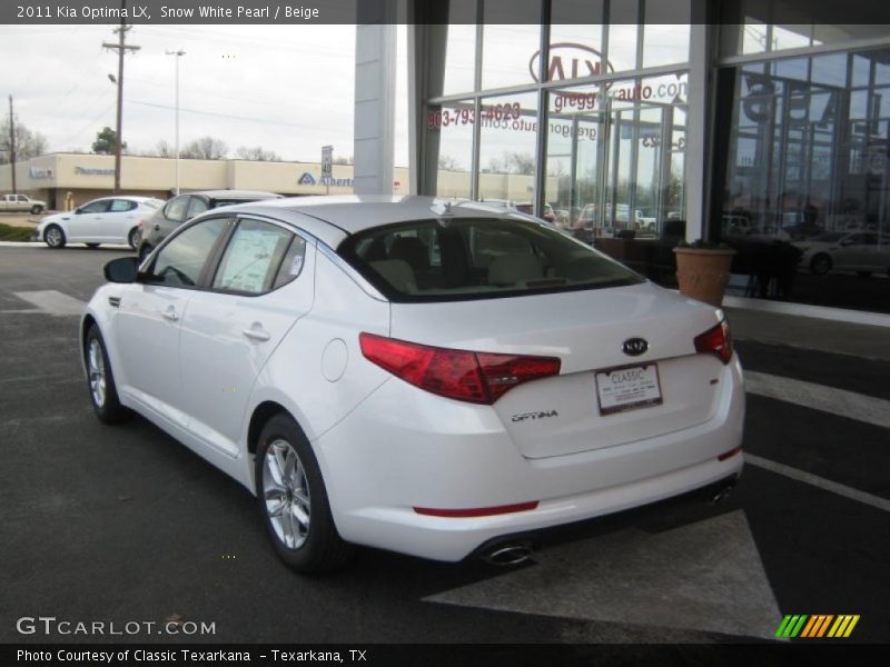  2011 Optima LX Snow White Pearl