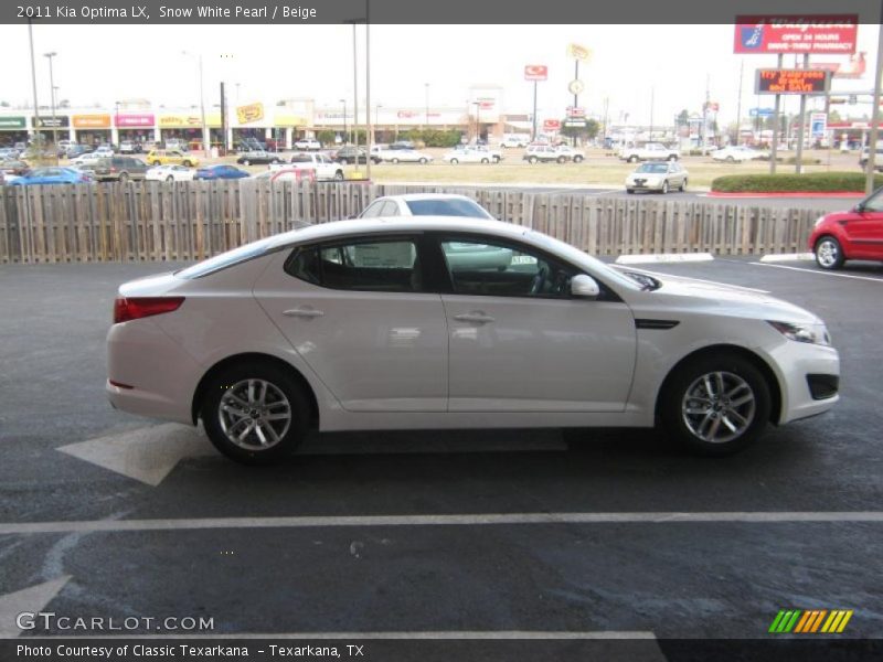 Snow White Pearl / Beige 2011 Kia Optima LX