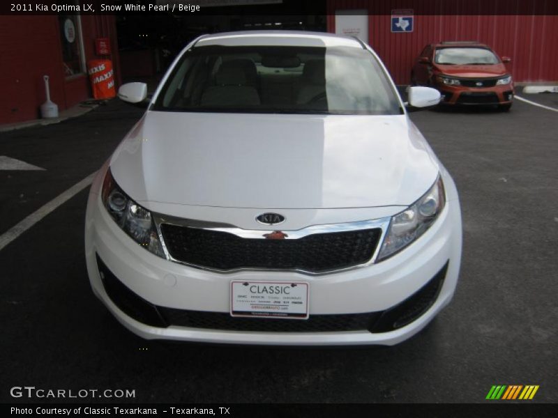 Snow White Pearl / Beige 2011 Kia Optima LX