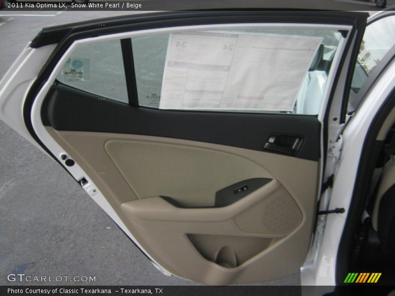 Snow White Pearl / Beige 2011 Kia Optima LX