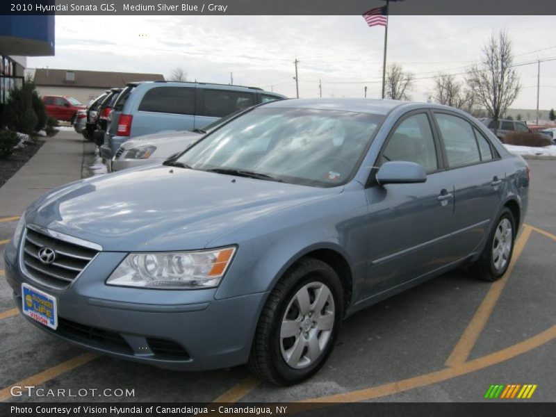 Medium Silver Blue / Gray 2010 Hyundai Sonata GLS