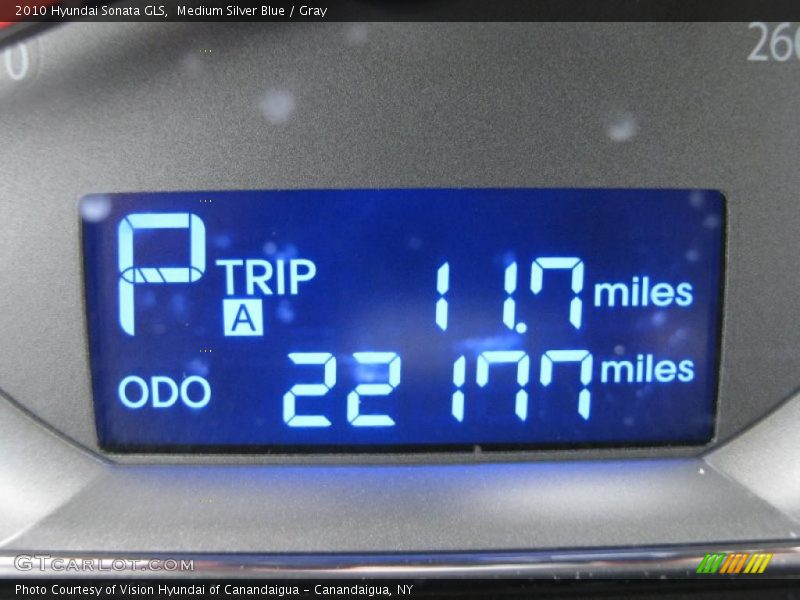 Medium Silver Blue / Gray 2010 Hyundai Sonata GLS