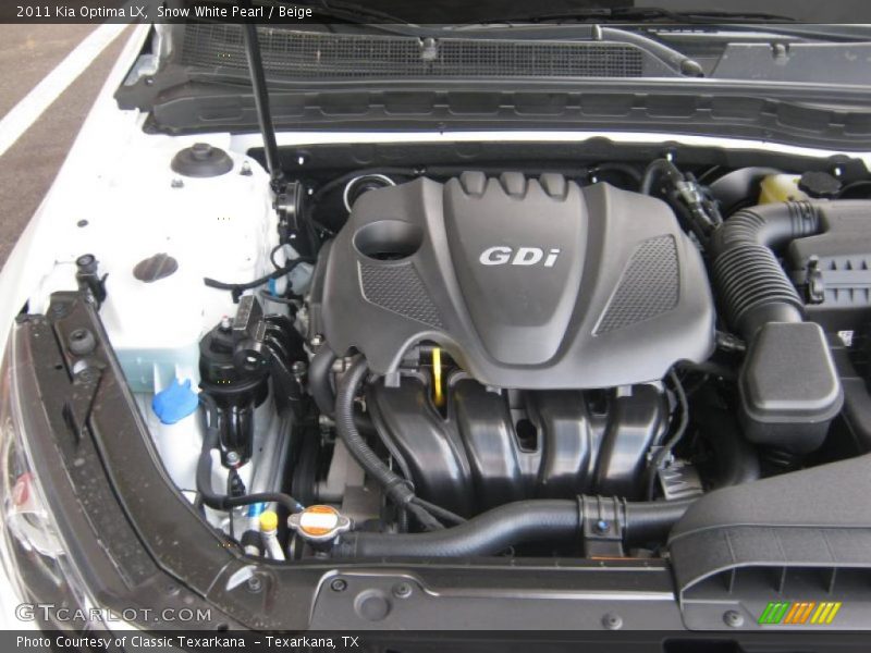  2011 Optima LX Engine - 2.4 Liter GDi DOHC 16-Valve VVT 4 Cylinder