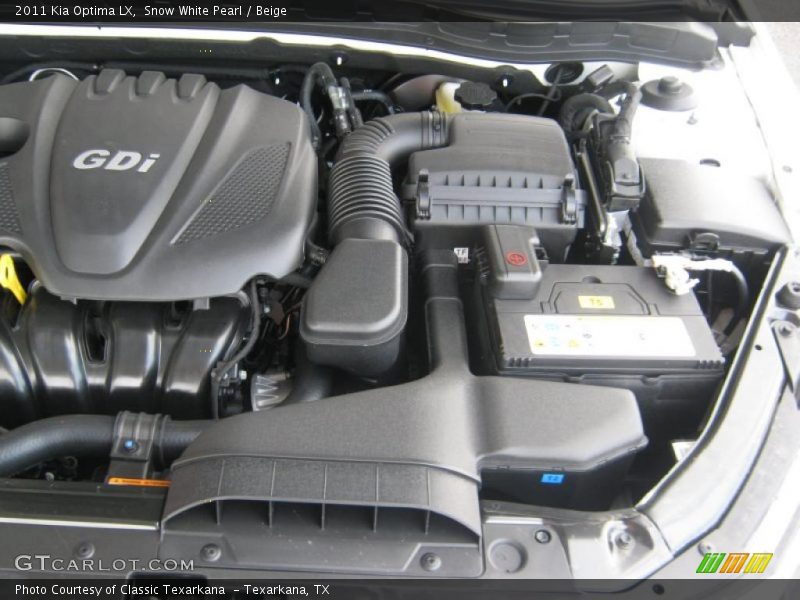  2011 Optima LX Engine - 2.4 Liter GDi DOHC 16-Valve VVT 4 Cylinder