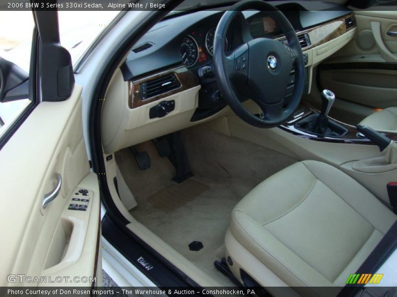 Alpine White / Beige 2006 BMW 3 Series 330xi Sedan