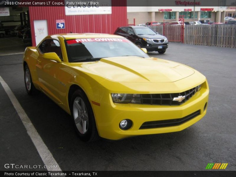 Rally Yellow / Black 2011 Chevrolet Camaro LT Coupe