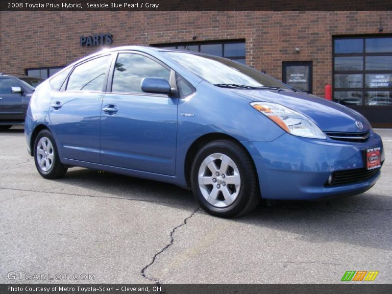 Seaside Blue Pearl / Gray 2008 Toyota Prius Hybrid