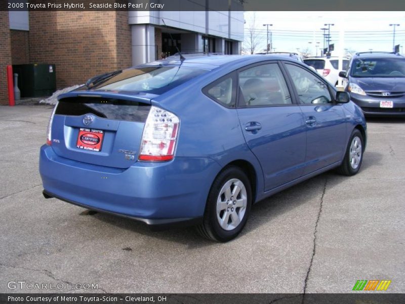 Seaside Blue Pearl / Gray 2008 Toyota Prius Hybrid