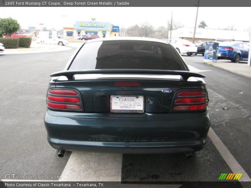Deep Forest Green Metallic / Saddle 1995 Ford Mustang GT Coupe