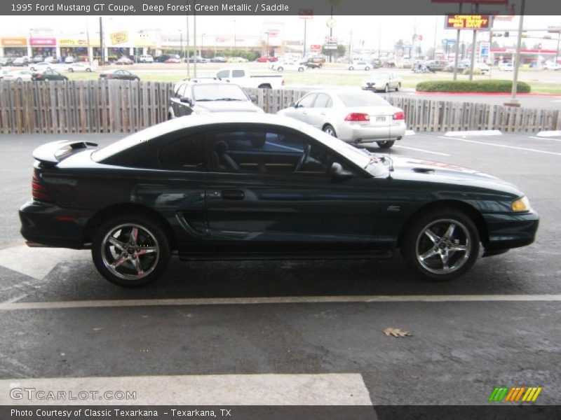 Deep Forest Green Metallic / Saddle 1995 Ford Mustang GT Coupe