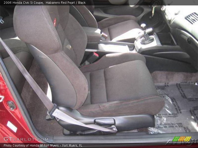 Habanero Red Pearl / Black 2006 Honda Civic Si Coupe