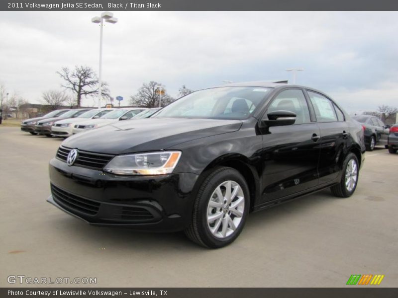 Black / Titan Black 2011 Volkswagen Jetta SE Sedan
