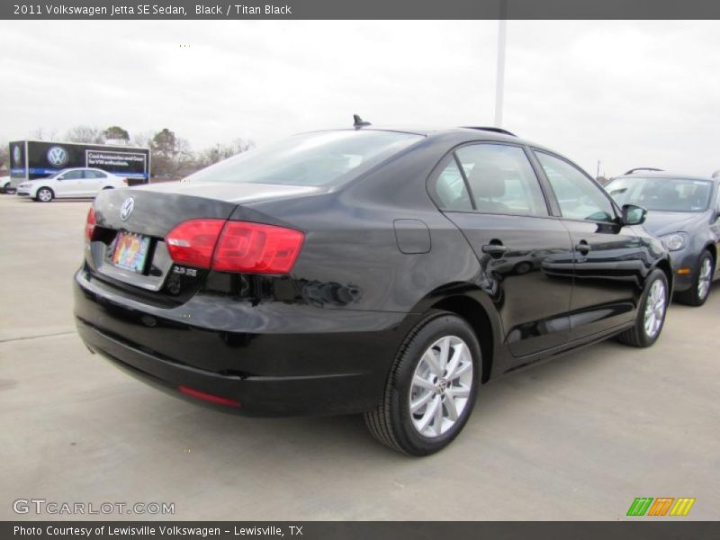 Black / Titan Black 2011 Volkswagen Jetta SE Sedan