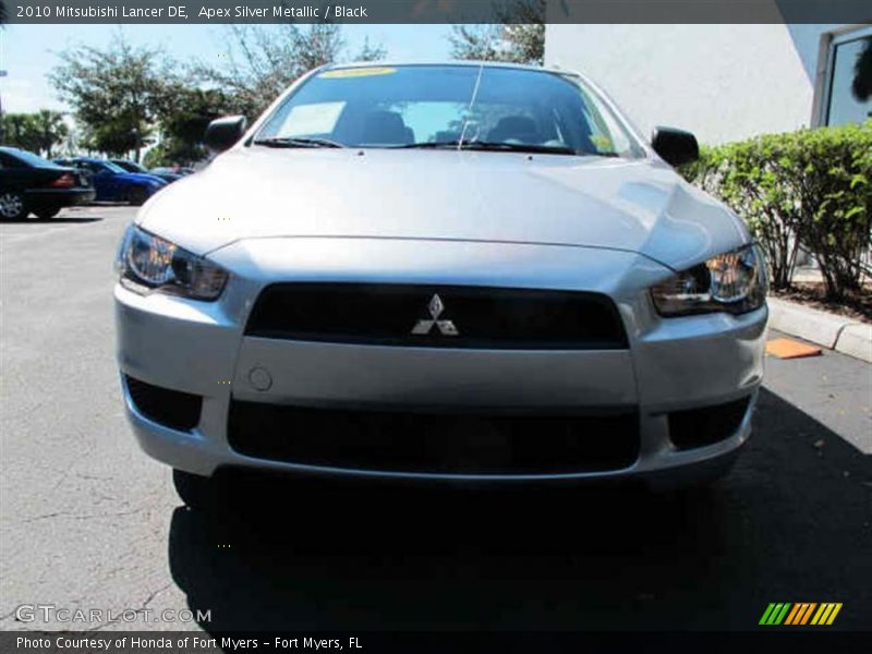 Apex Silver Metallic / Black 2010 Mitsubishi Lancer DE