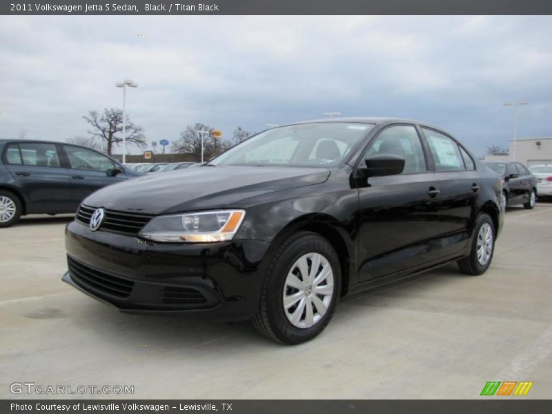 Black / Titan Black 2011 Volkswagen Jetta S Sedan