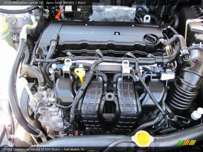 Apex Silver Metallic / Black 2010 Mitsubishi Lancer DE