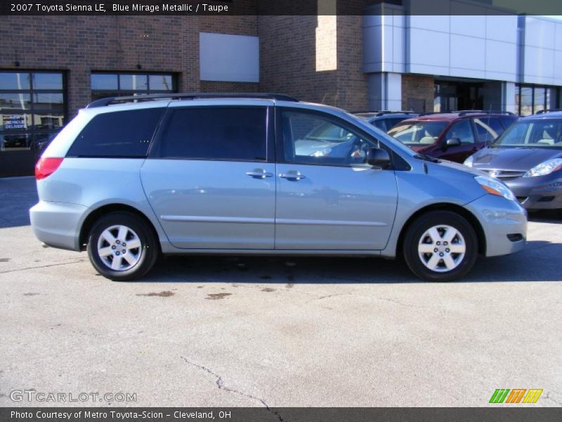 Blue Mirage Metallic / Taupe 2007 Toyota Sienna LE