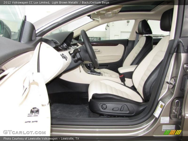  2012 CC Lux Limited Black/Cornsilk Beige Interior