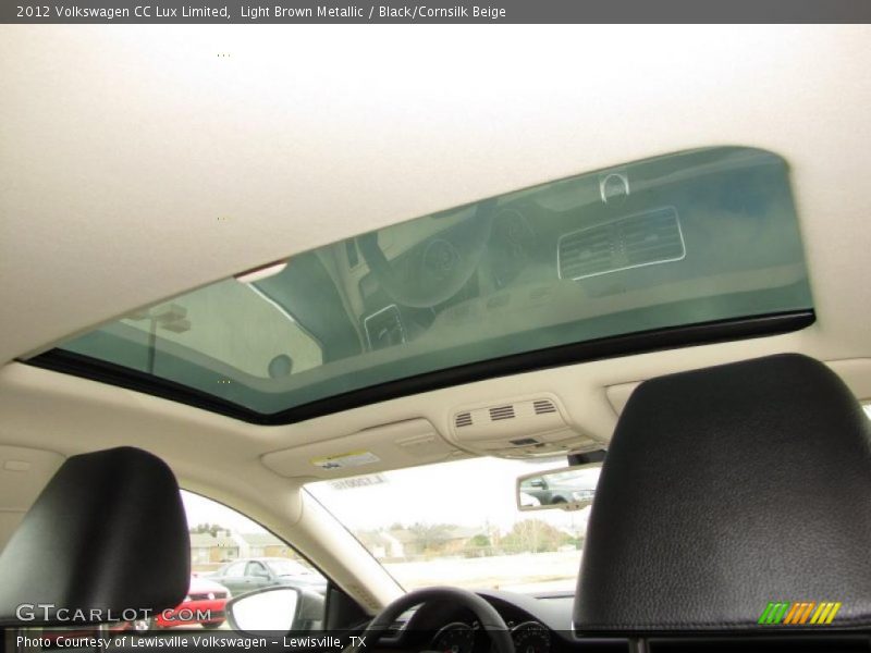 Light Brown Metallic / Black/Cornsilk Beige 2012 Volkswagen CC Lux Limited