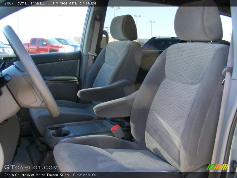 Blue Mirage Metallic / Taupe 2007 Toyota Sienna LE