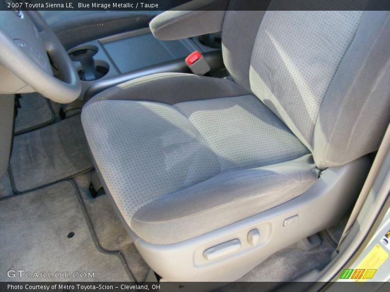 Blue Mirage Metallic / Taupe 2007 Toyota Sienna LE