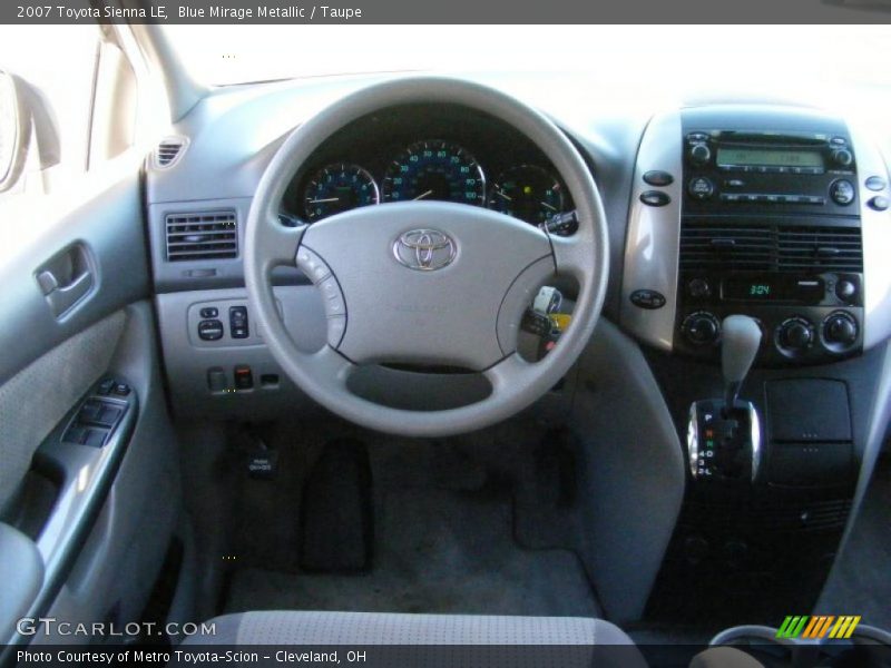 Blue Mirage Metallic / Taupe 2007 Toyota Sienna LE