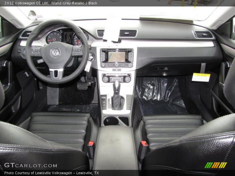 Island Gray Metallic / Black 2012 Volkswagen CC Lux