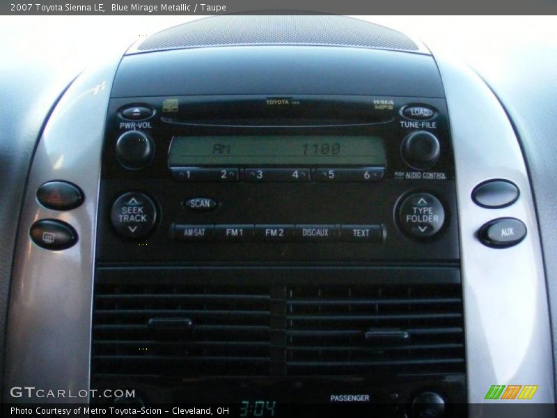 Blue Mirage Metallic / Taupe 2007 Toyota Sienna LE