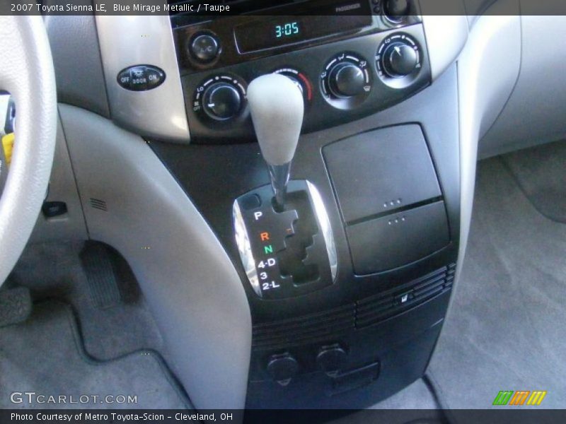 Blue Mirage Metallic / Taupe 2007 Toyota Sienna LE