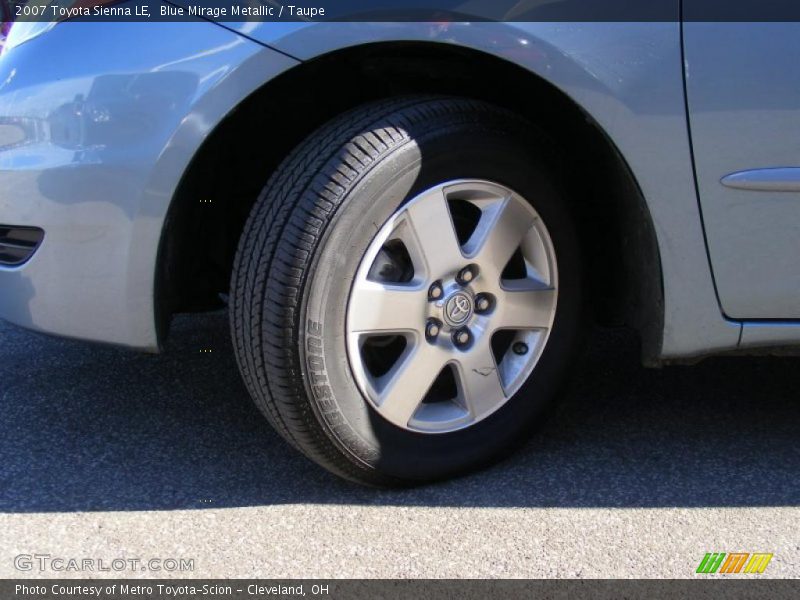 Blue Mirage Metallic / Taupe 2007 Toyota Sienna LE