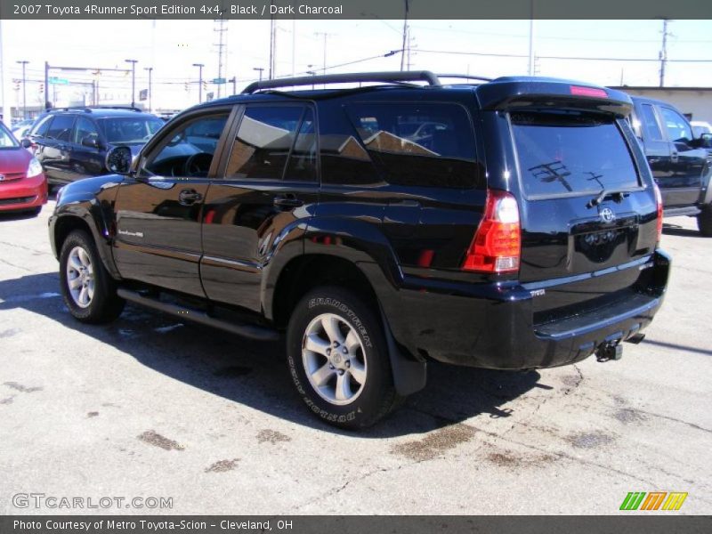 Black / Dark Charcoal 2007 Toyota 4Runner Sport Edition 4x4