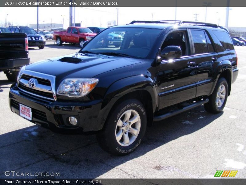 Black / Dark Charcoal 2007 Toyota 4Runner Sport Edition 4x4