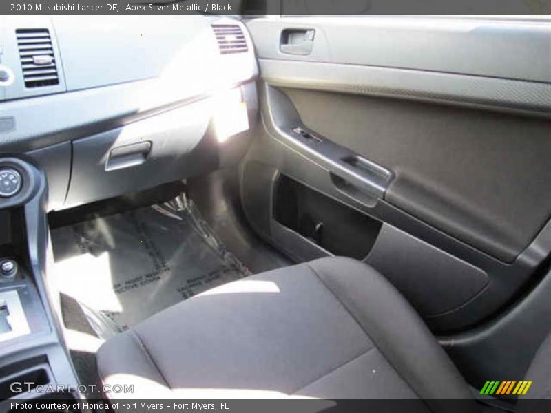 Apex Silver Metallic / Black 2010 Mitsubishi Lancer DE