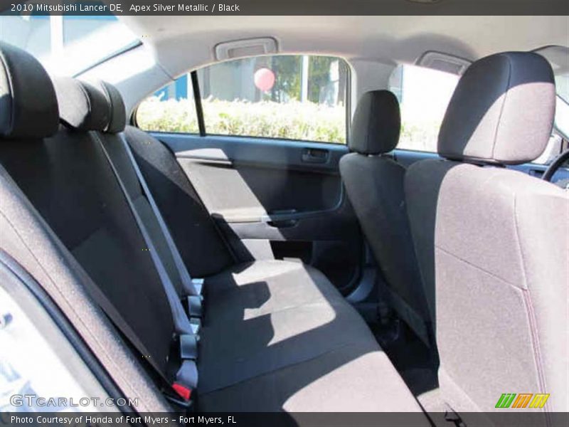 Apex Silver Metallic / Black 2010 Mitsubishi Lancer DE