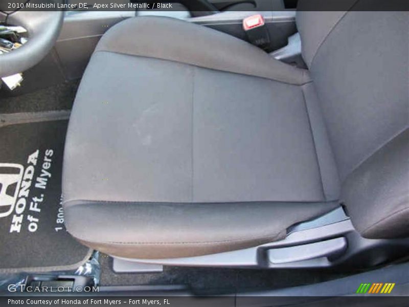 Apex Silver Metallic / Black 2010 Mitsubishi Lancer DE