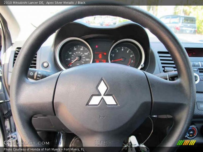 Apex Silver Metallic / Black 2010 Mitsubishi Lancer DE