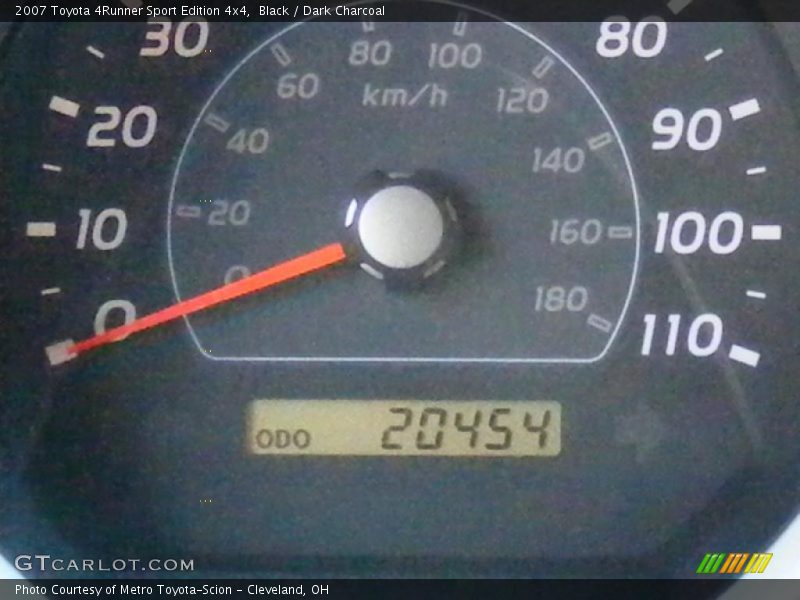 Black / Dark Charcoal 2007 Toyota 4Runner Sport Edition 4x4